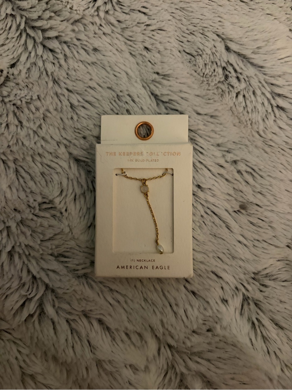 American Eagle Gold-Plated Pearl Drop Necklace
